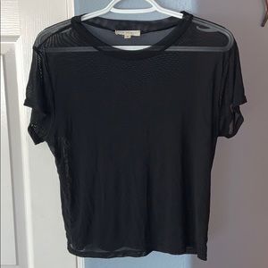 LA hearts black mesh shirt